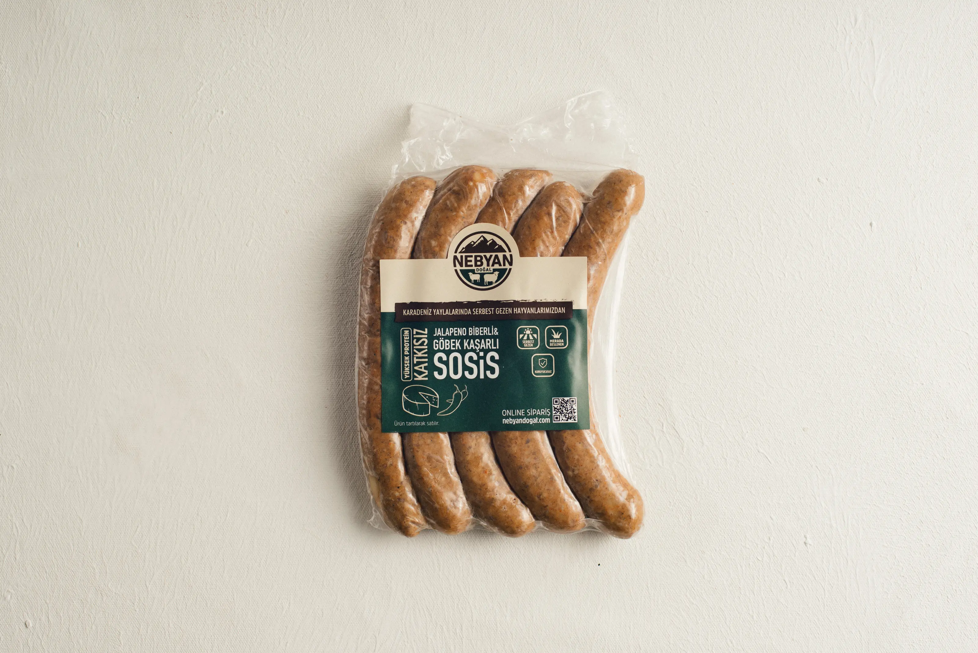 Genel Jalapeno Göbek Kaşarlı Sosis - nebyandogal®