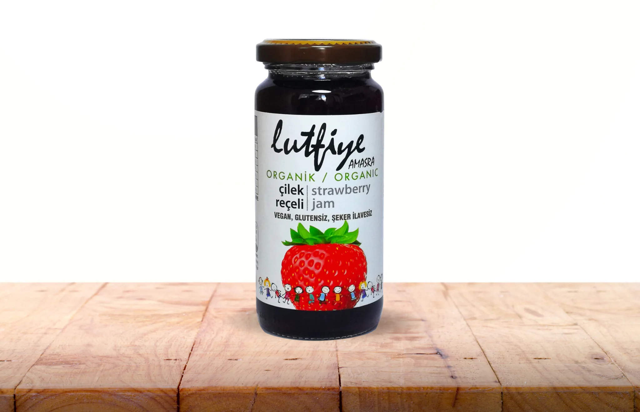 Genel Lütfiye Organik Çilek Reçeli 280 g - nebyandogal®