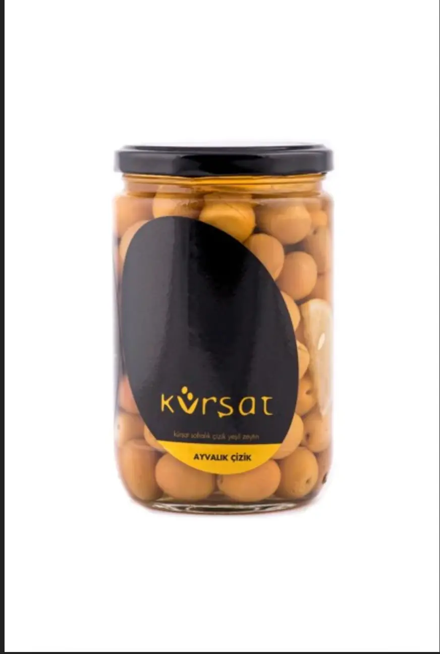 Genel Kürşat 1000cc Ayvalık Naturel Çizik Yeşil Zeytin - nebyandogal®