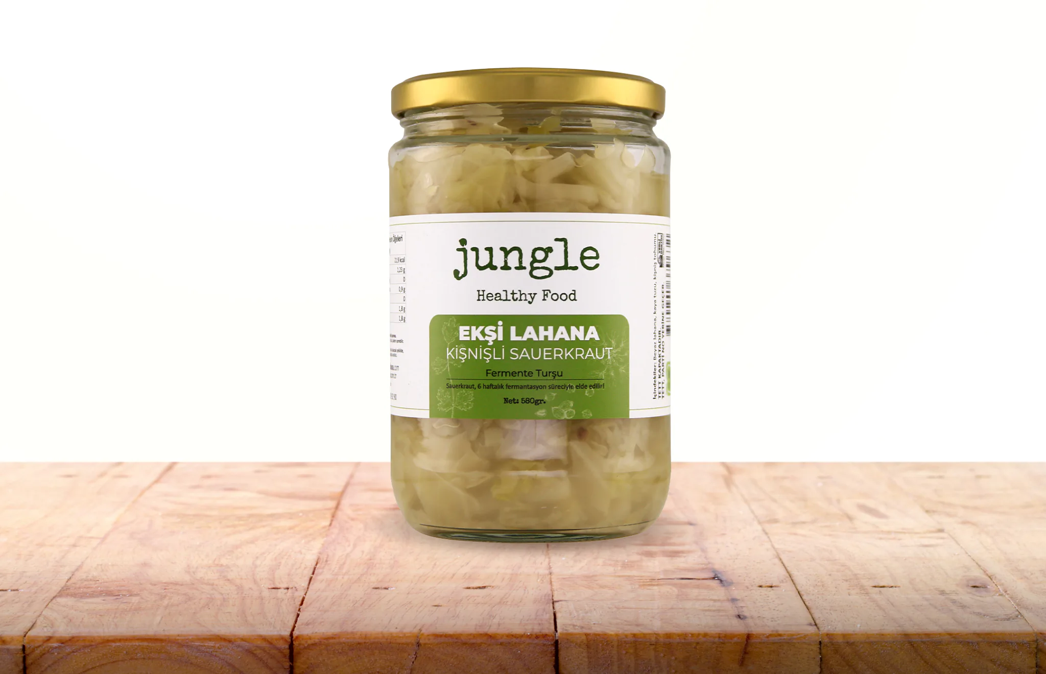 Genel Jungle Kişnişli Ekşi Lahana Turşusu 580 g - nebyandogal®