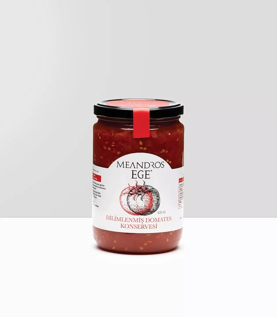 Genel Meandros Ege Dilimlenmiş Domates Konservesi 625g - nebyandogal®
