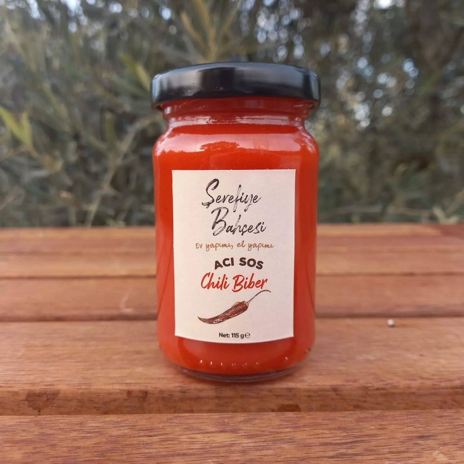 Genel Şerefiye Bahçesi Acı Sos Chili Biber 210g - nebyandogal®