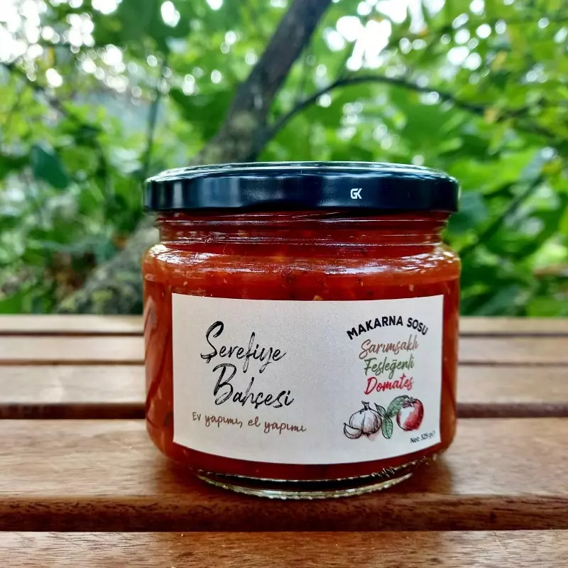 Genel Şerefiye Bahçesi Sarımsaklı Fesleğenli Domates 325g - nebyandogal®