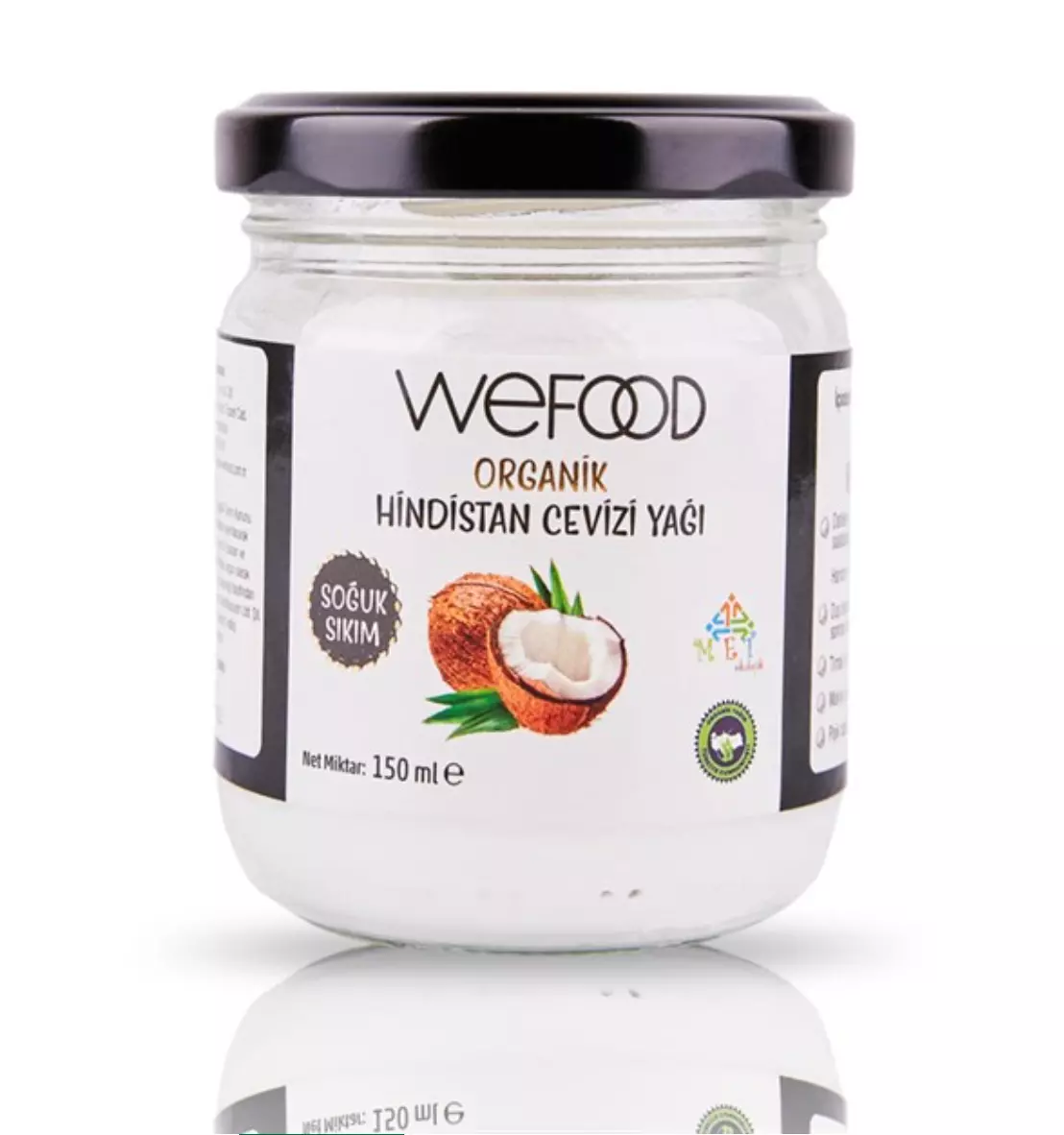 Genel Wefood Organik Hindistan Cevizi Yağı 150ml - nebyandogal®