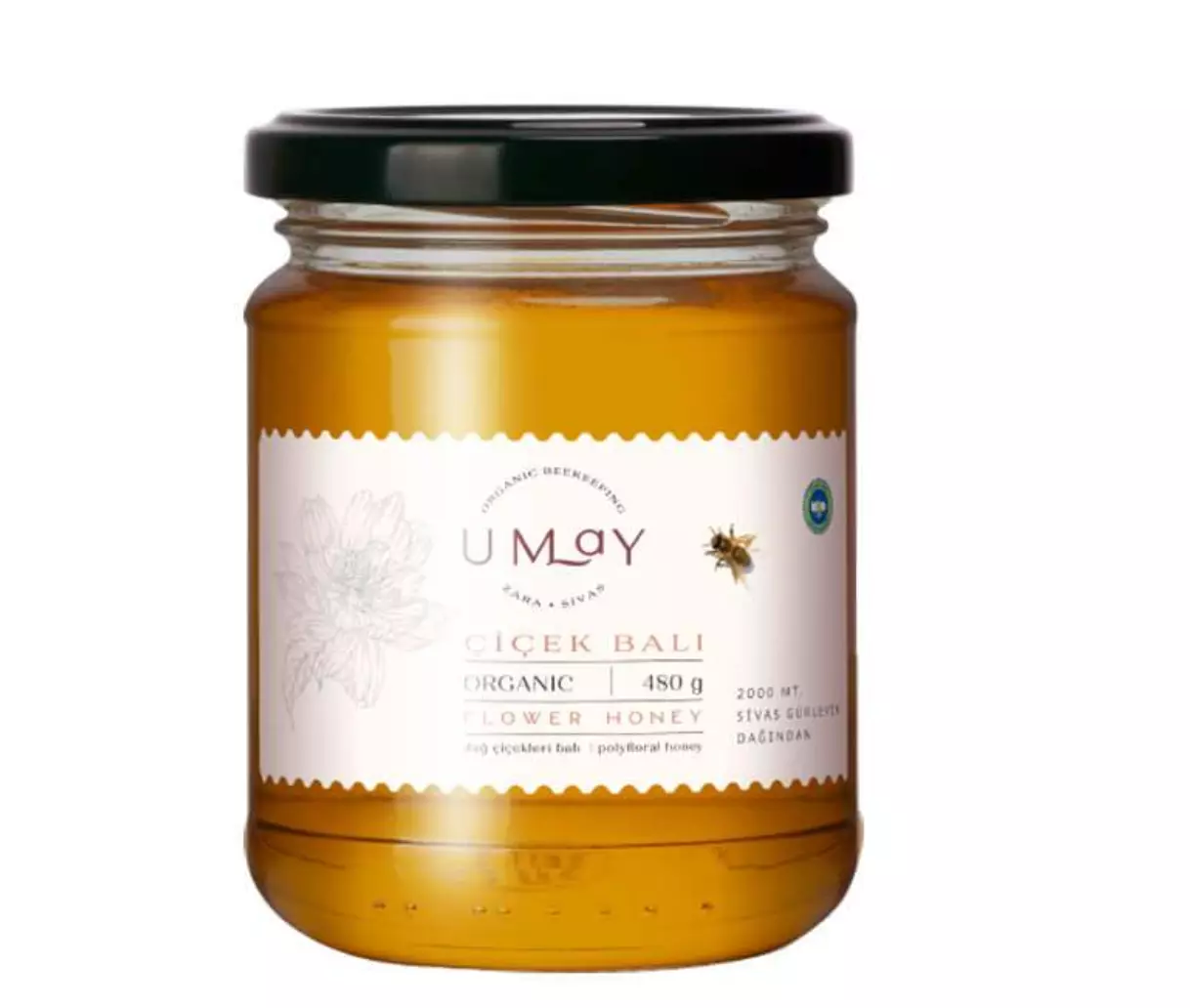 Genel Umay Herbal Organik Çiçek Balı 480gr - nebyandogal®