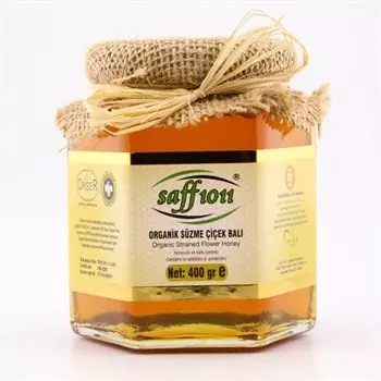Genel Saff1011 Organik Süzme Çiçek Balı 400g - nebyandogal®
