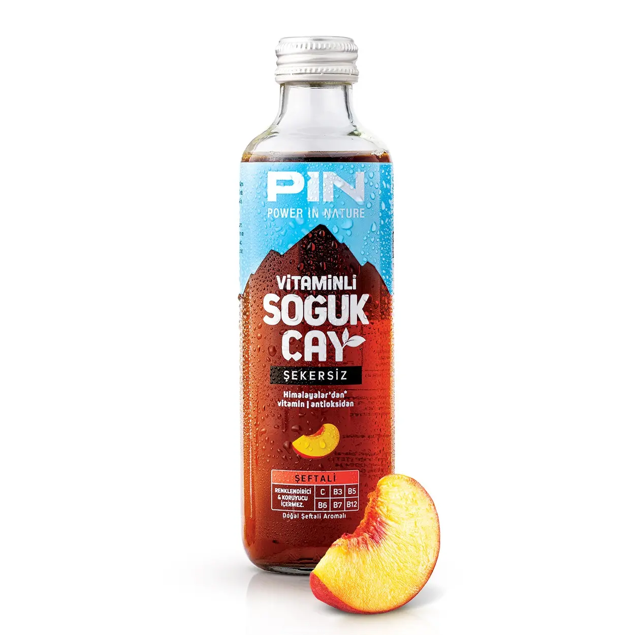 Genel PIN Şeftali Aromalı Soğuk Çay 250ml - nebyandogal®