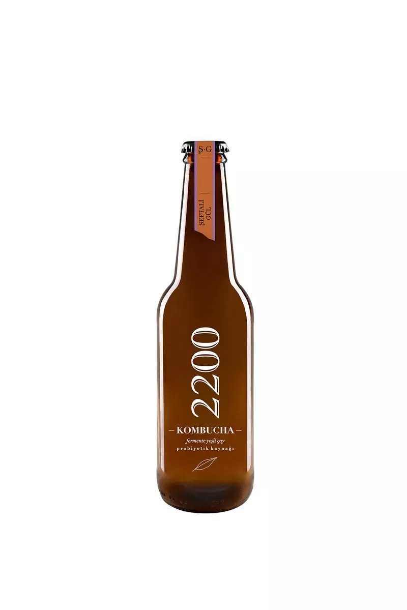 Genel Kombucha 2200 Şeftali - Gül 330 ml - nebyandogal®