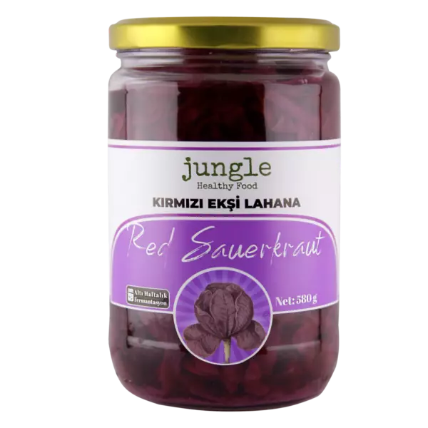 Genel Jungle Kırmızı Ekşi Lahana Turşusu 580 gr - nebyandogal®