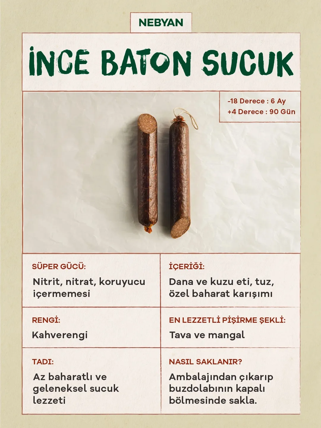 Genel İnce Baton Sucuk