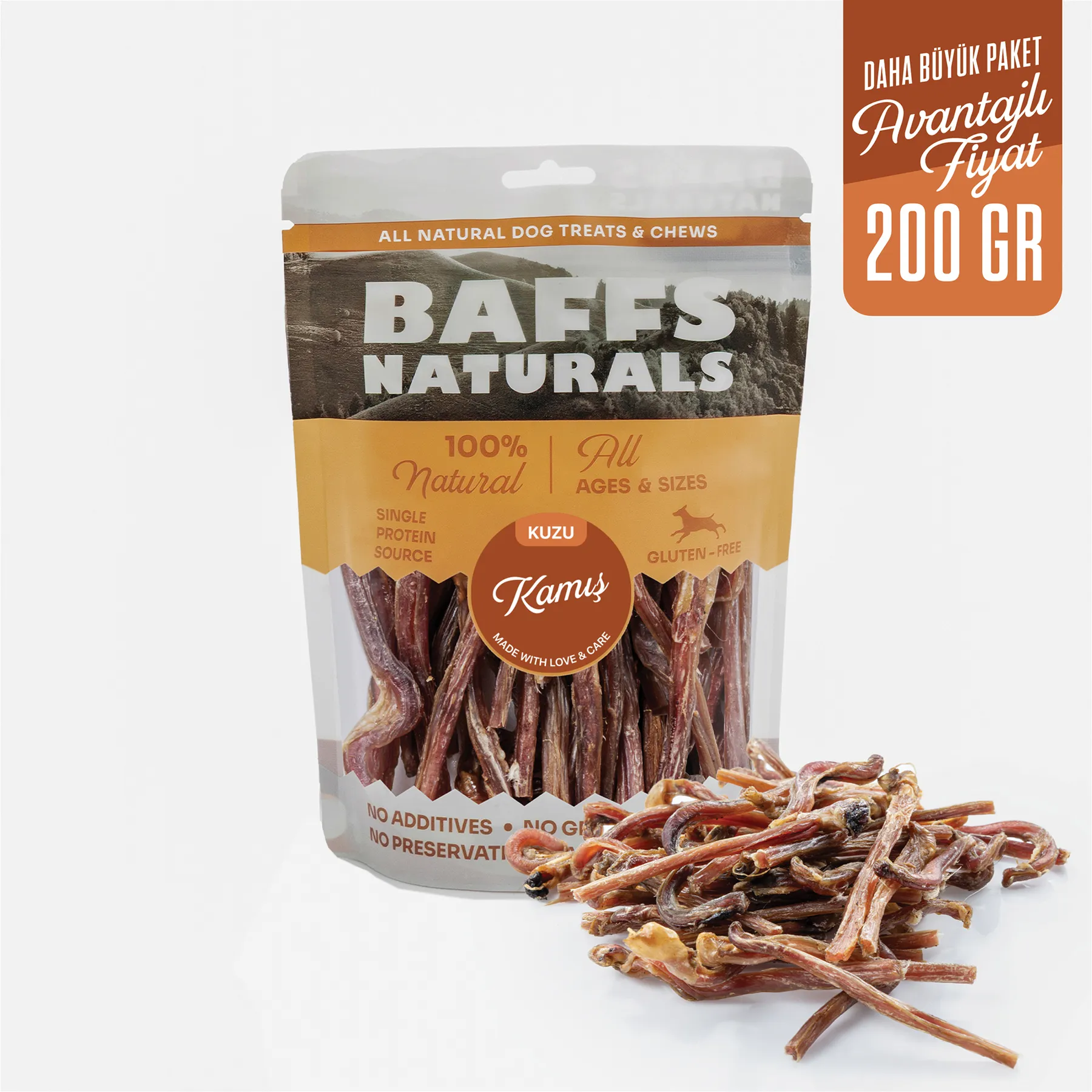 Genel Baffs Naturals Kuzu Kamış 200 g