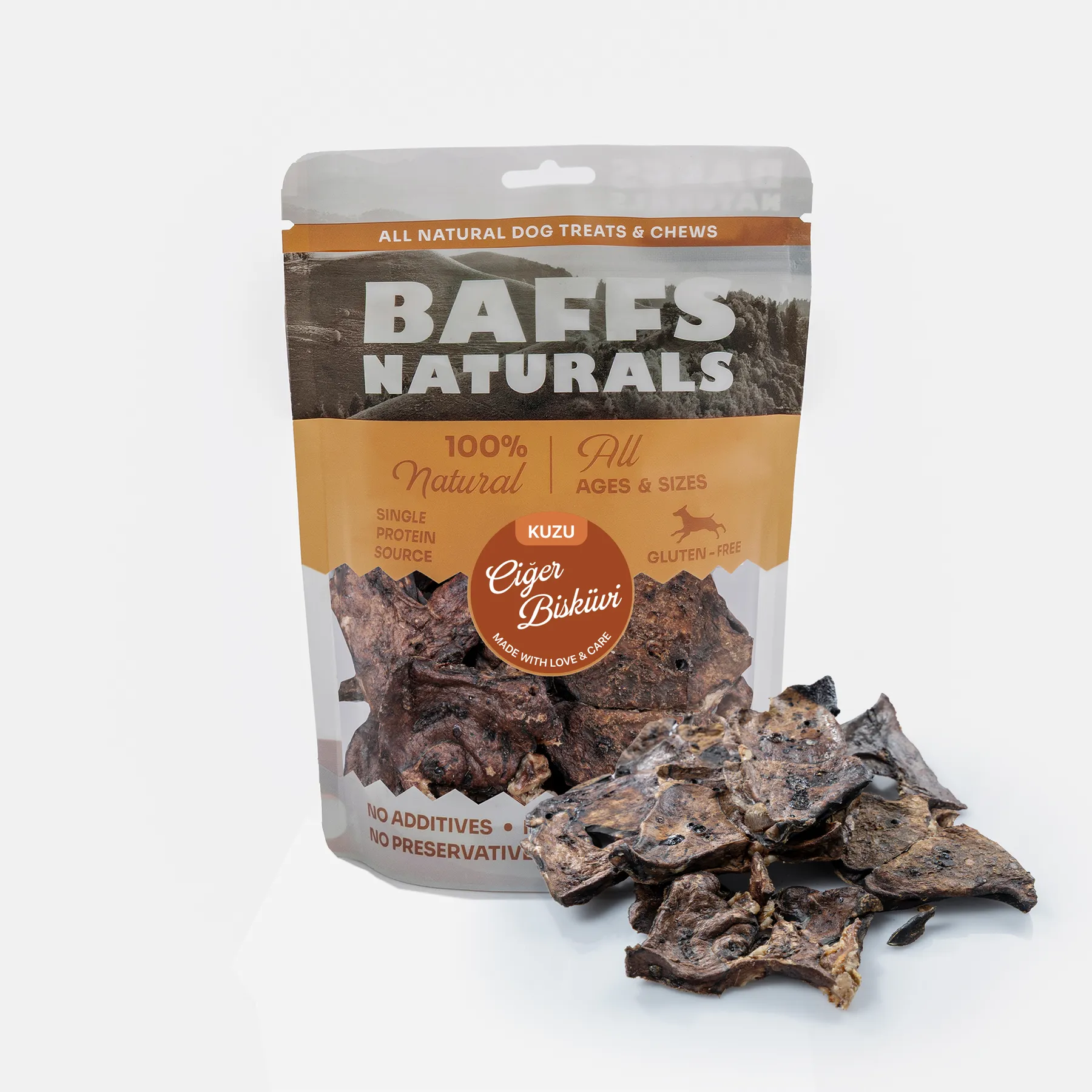 Genel Baffs Naturals Kuzu Ciğer Bisküvi 100 g