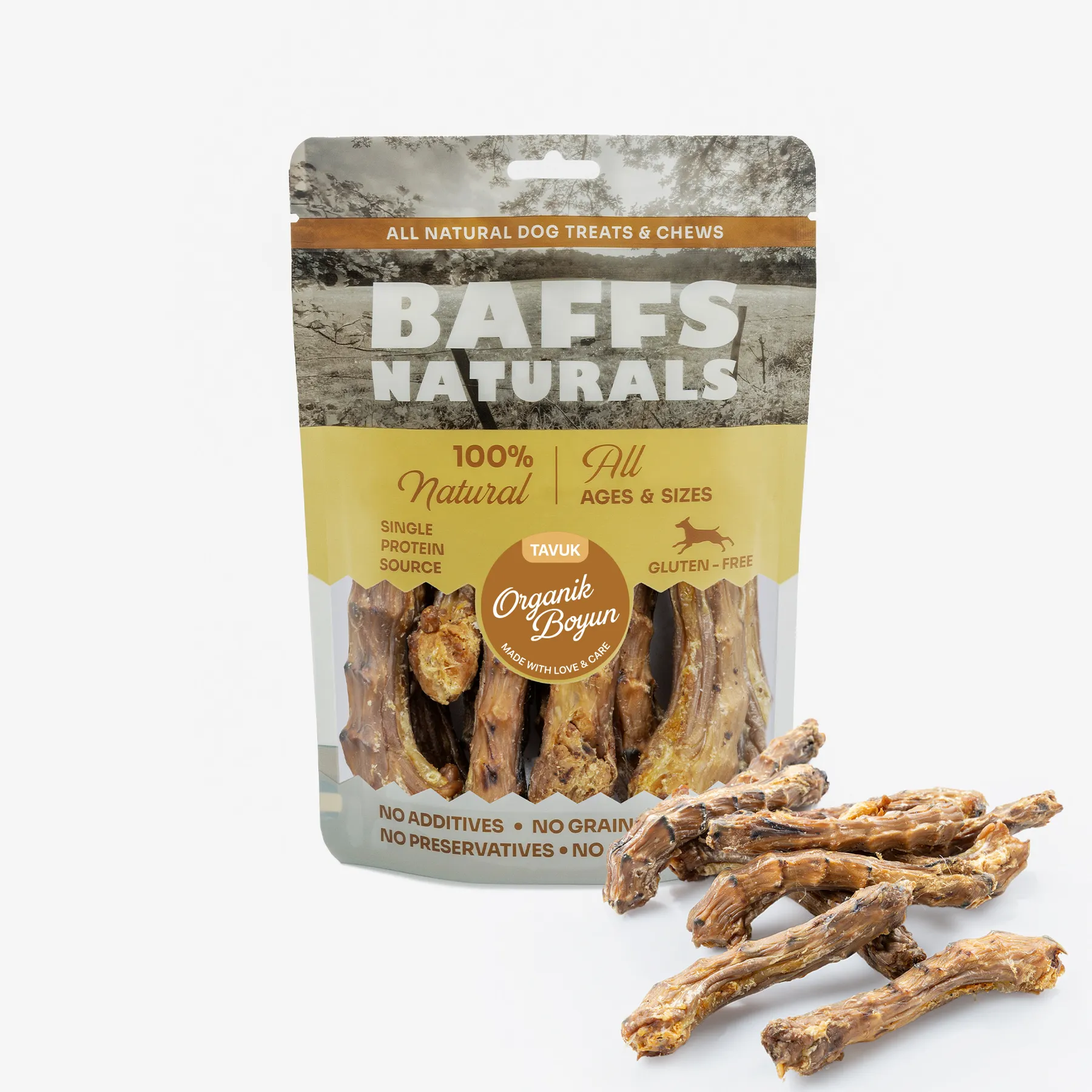 Genel Baffs Naturals Organik Tavuk Boyun 100g