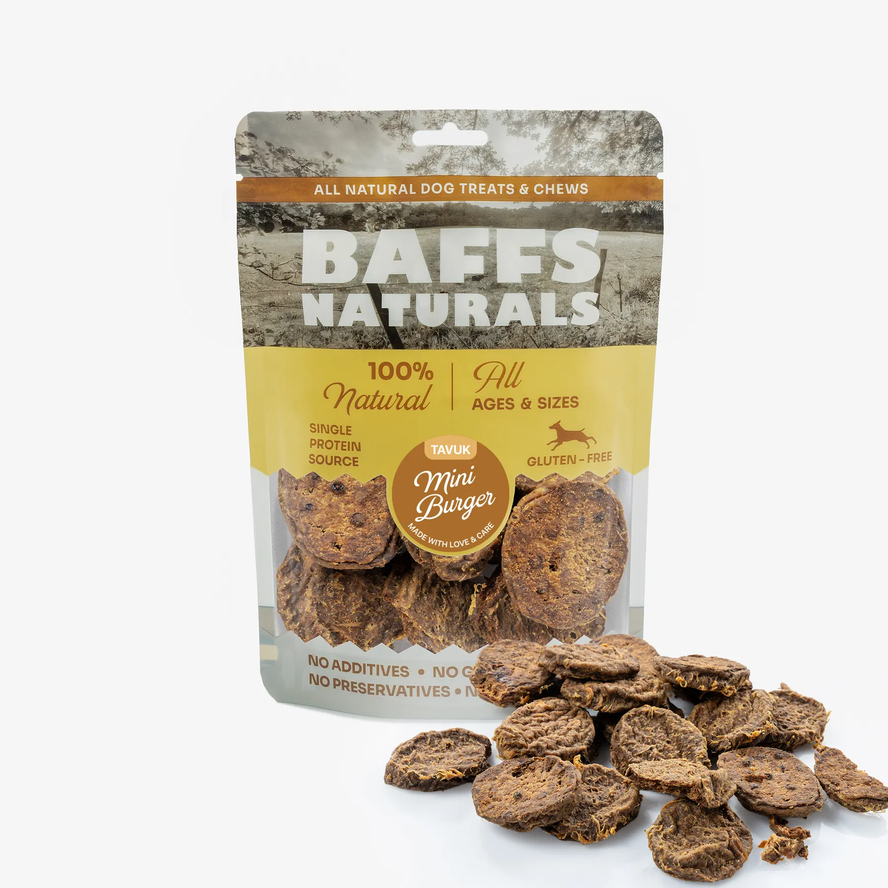 Genel Baffs Naturals Tavuk Mini Burger 100 g