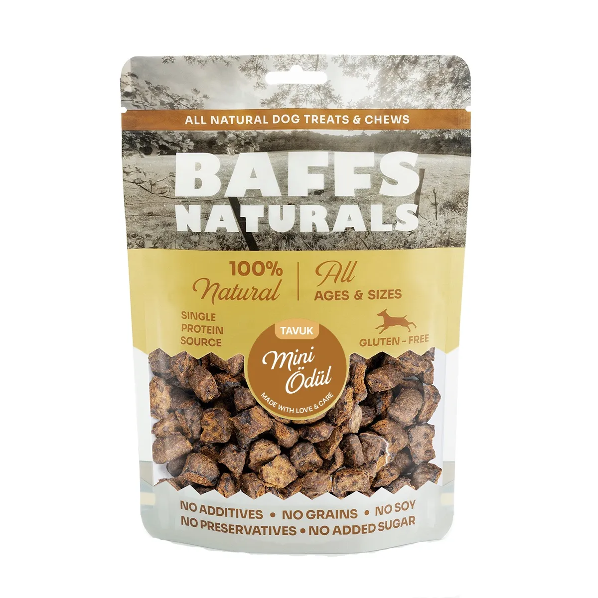 Genel Baffs Naturals Tavuk Mini Ödül 100 g
