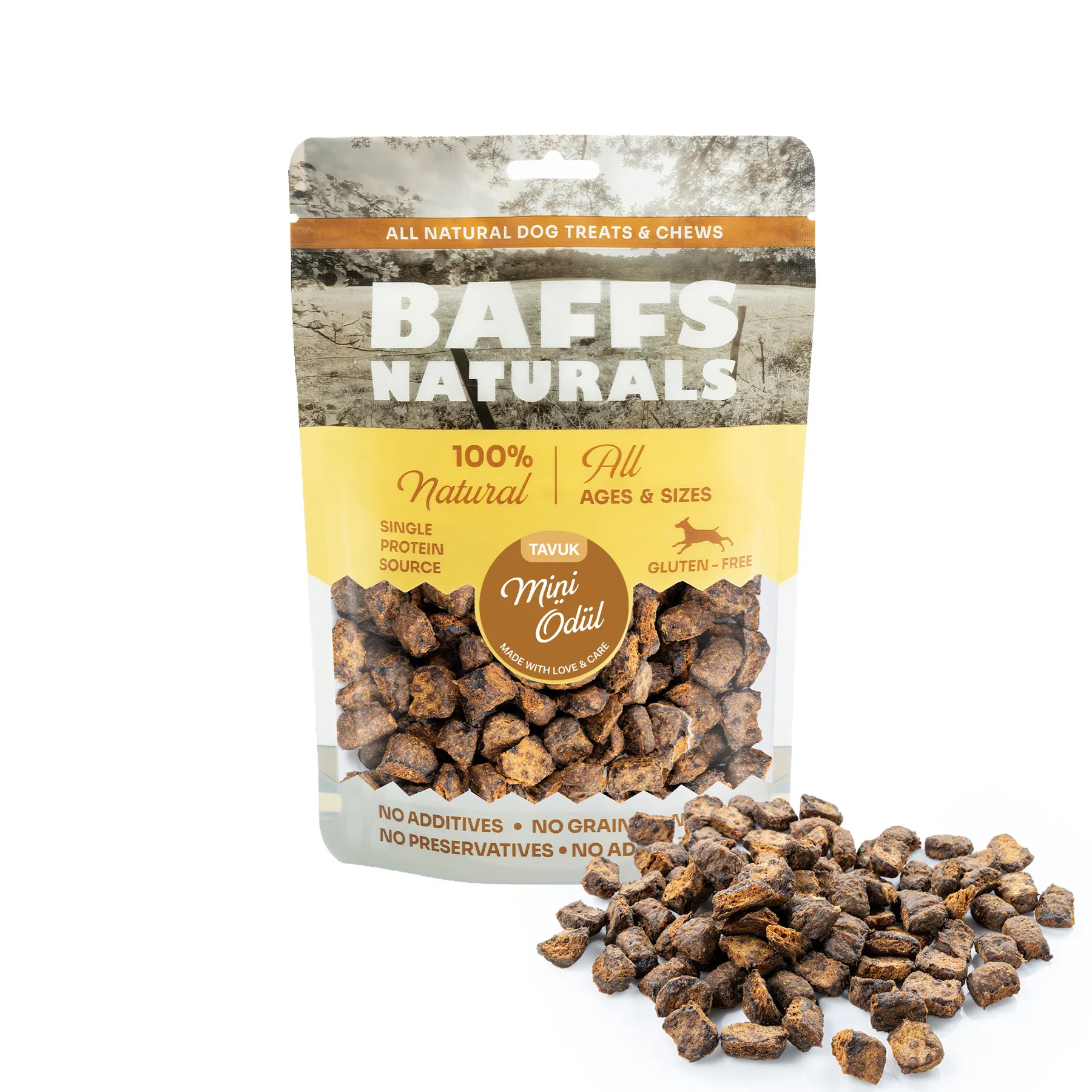 Genel Baffs Naturals Tavuk Mini Ödül 100 g